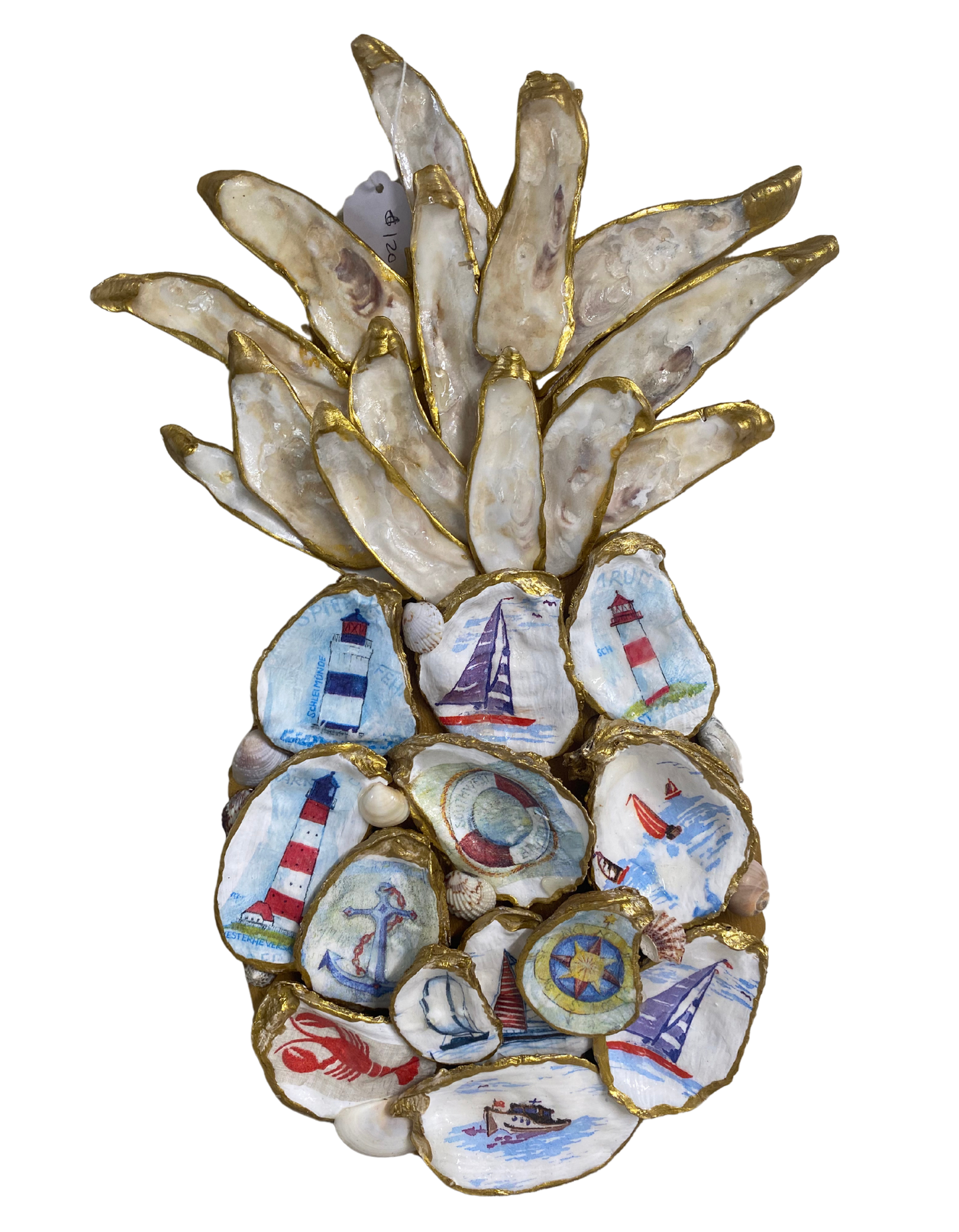 Pineapples with Shells Coastal Vibes