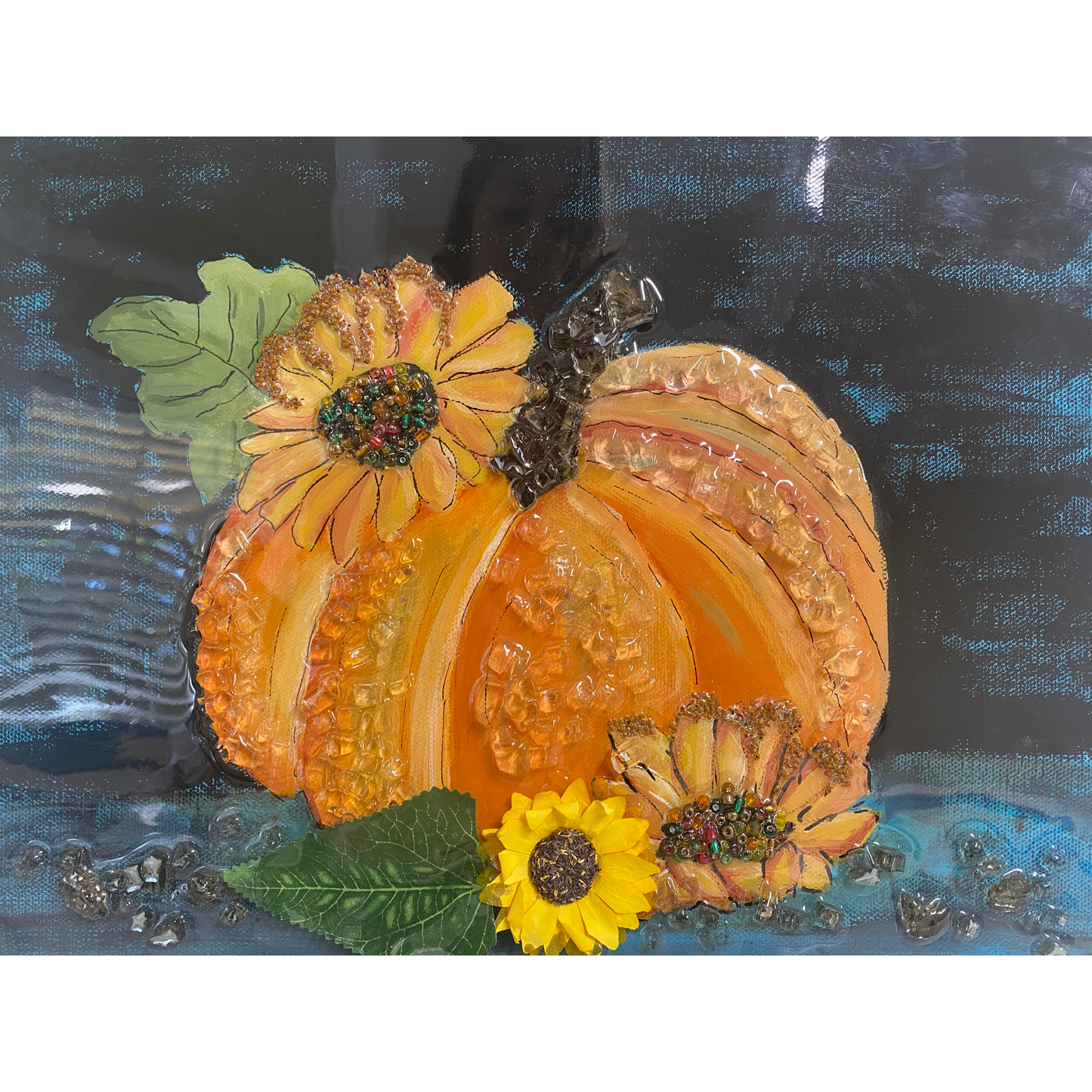 Pumpkins and Sunflowers