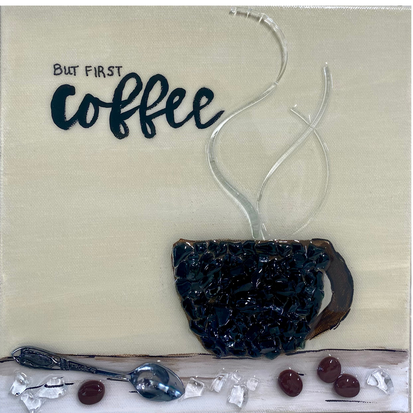 But First Coffee Black