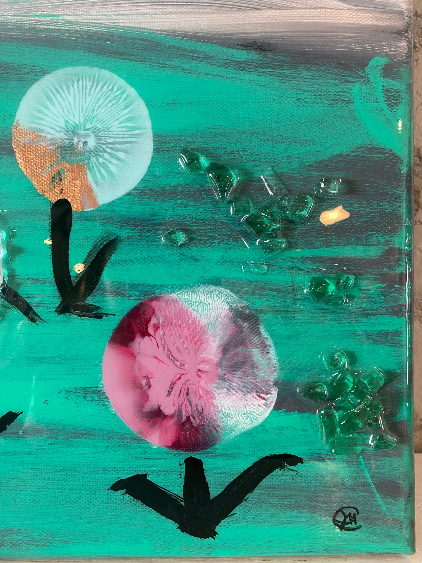 Abstract Cherry Blossoms