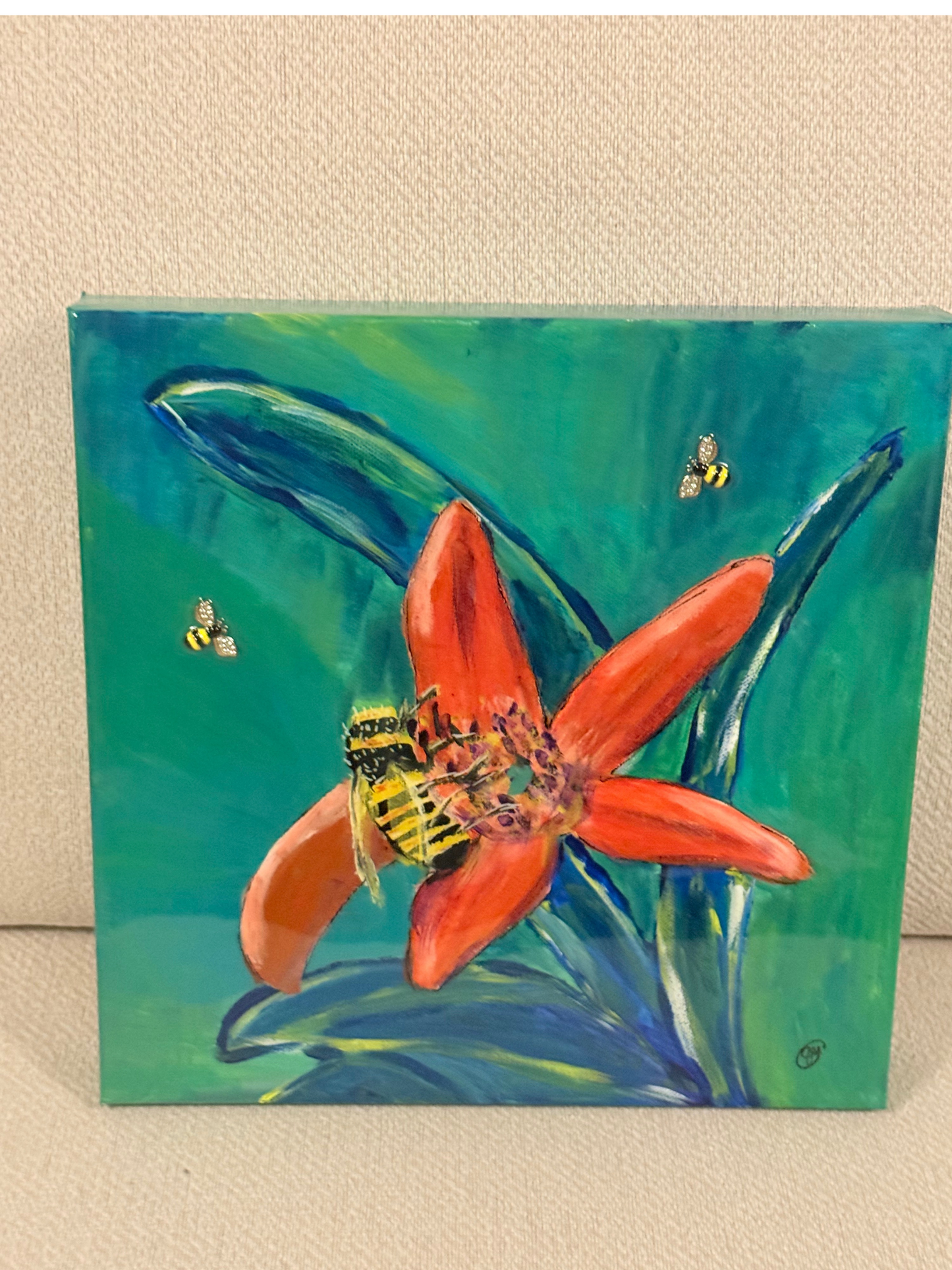 Bumble Bee on Lily
