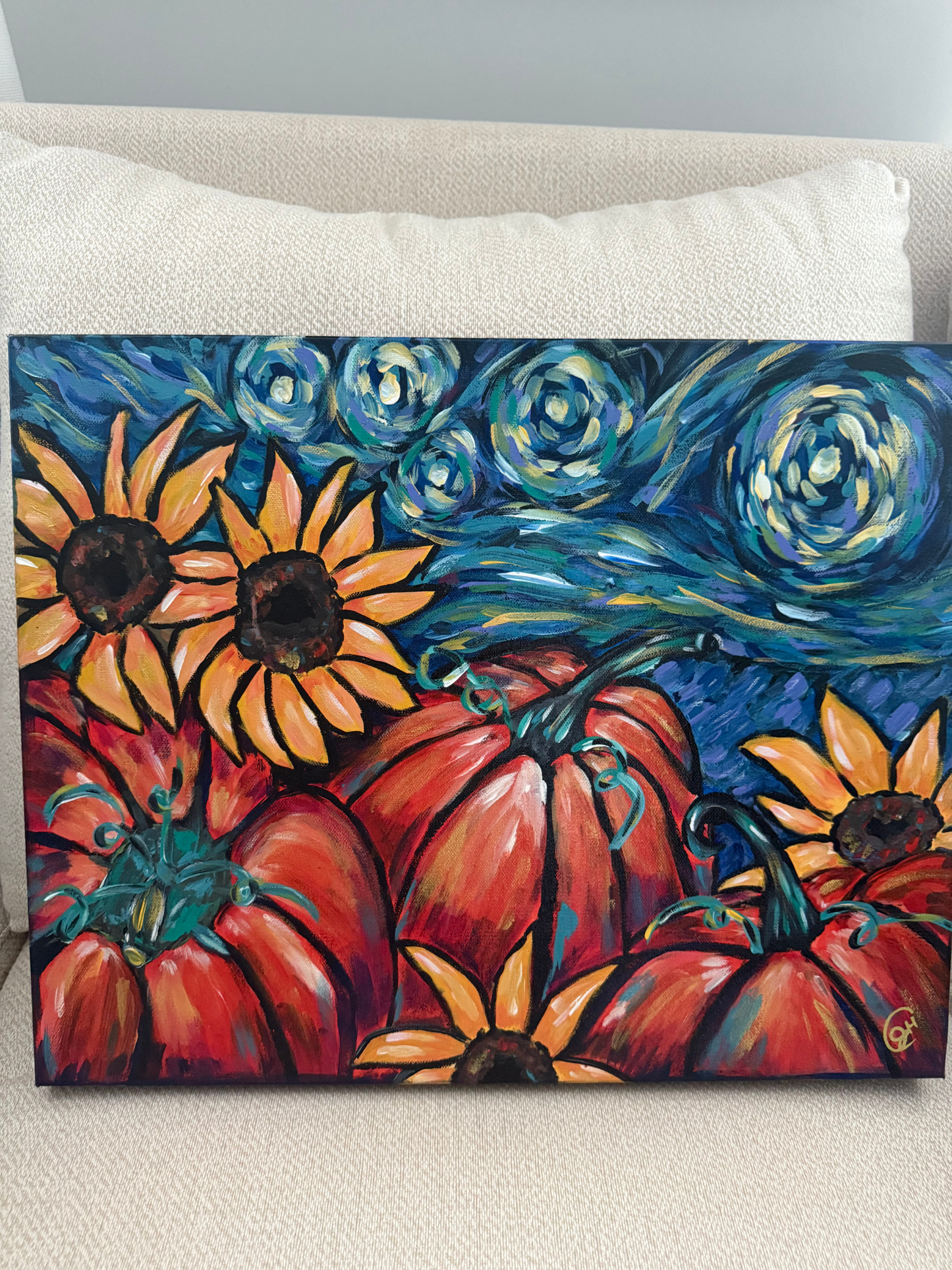 Van Gogh's Pumpkin Patch