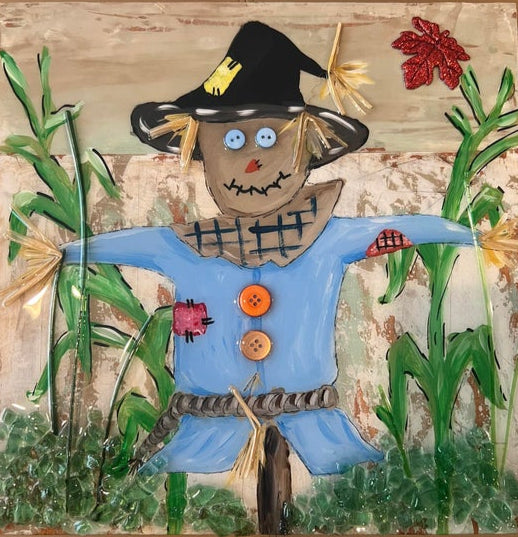 Scarecrow painting fall
